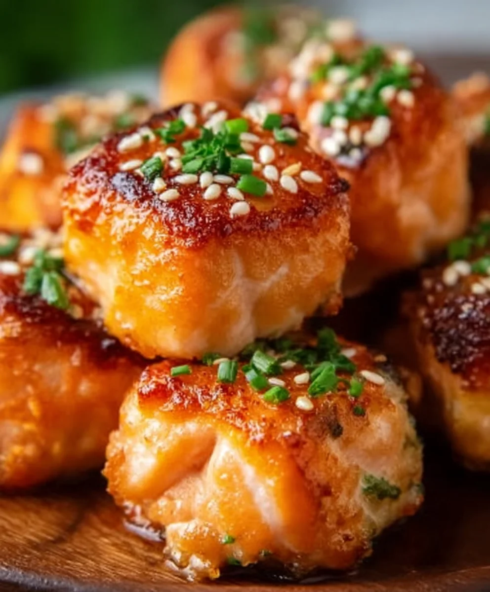 Bang Bang Salmon Bites- Spicy Sweet & Easy Recipe