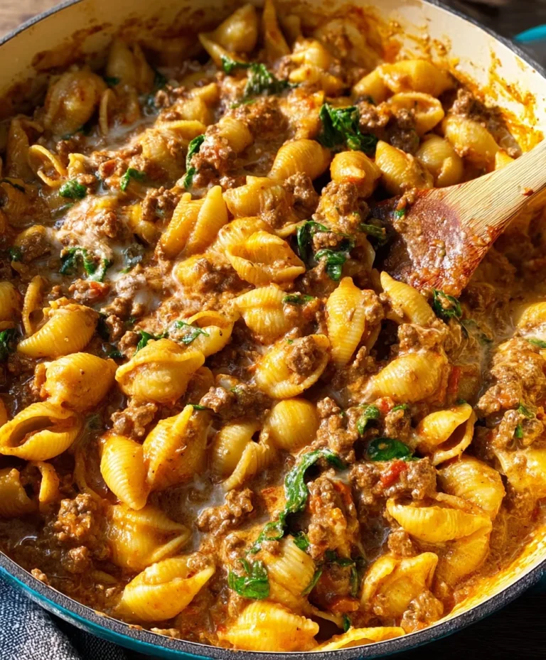 Creamy Beef Shells-Easy Weeknight Dinner
