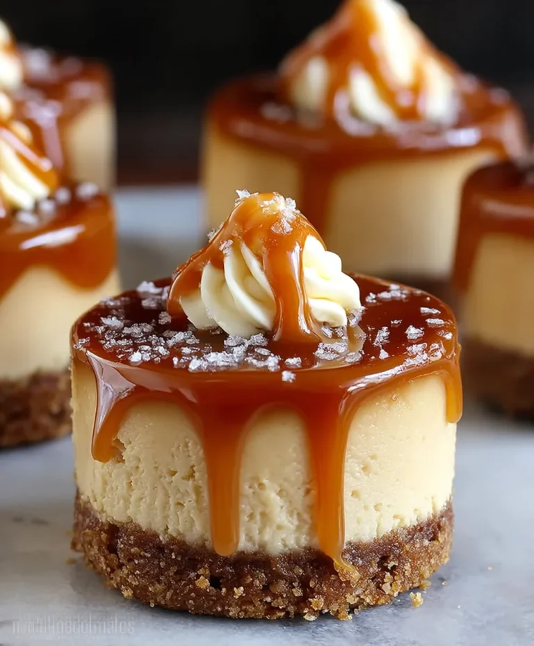 Mini Caramel Cheesecakes-Decadent Bites