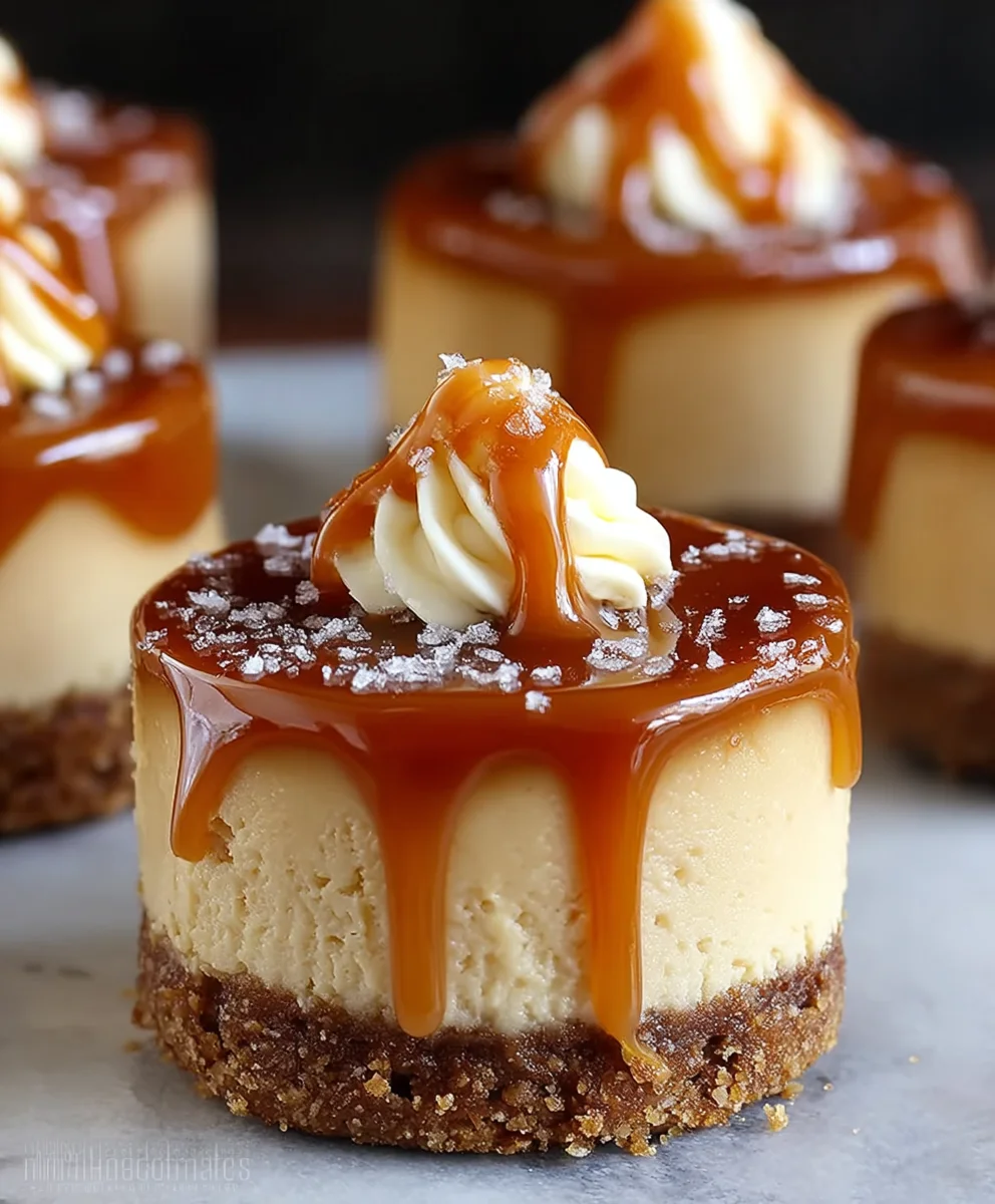 Mini Caramel Cheesecakes-Decadent Bites
