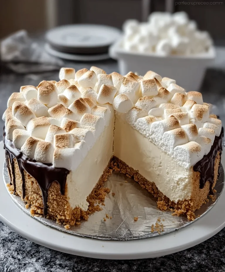 Fluffy Marshmallow Cheesecake Recipe-Decadent Dessert