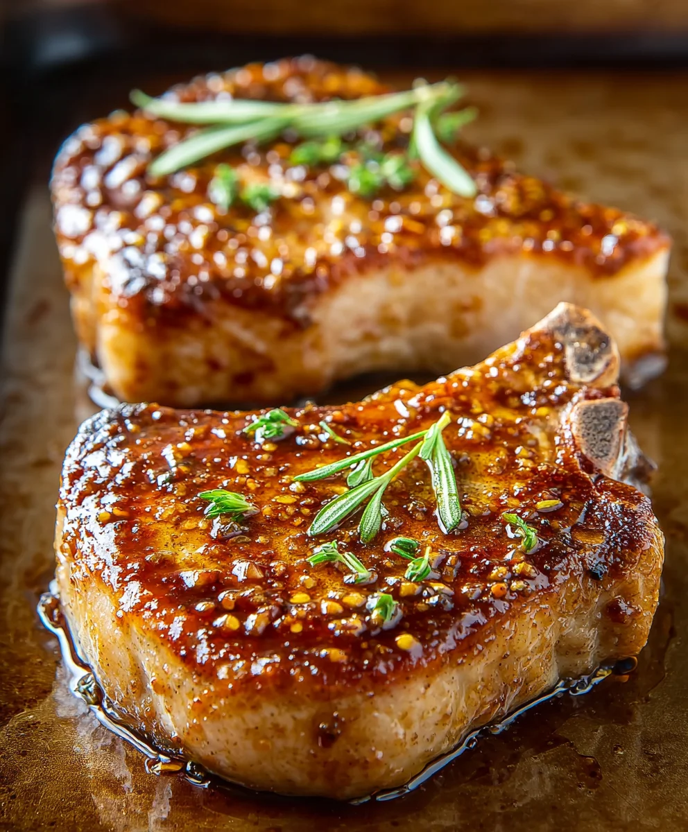 Honey Mustard Beef Chops Oven Recipe