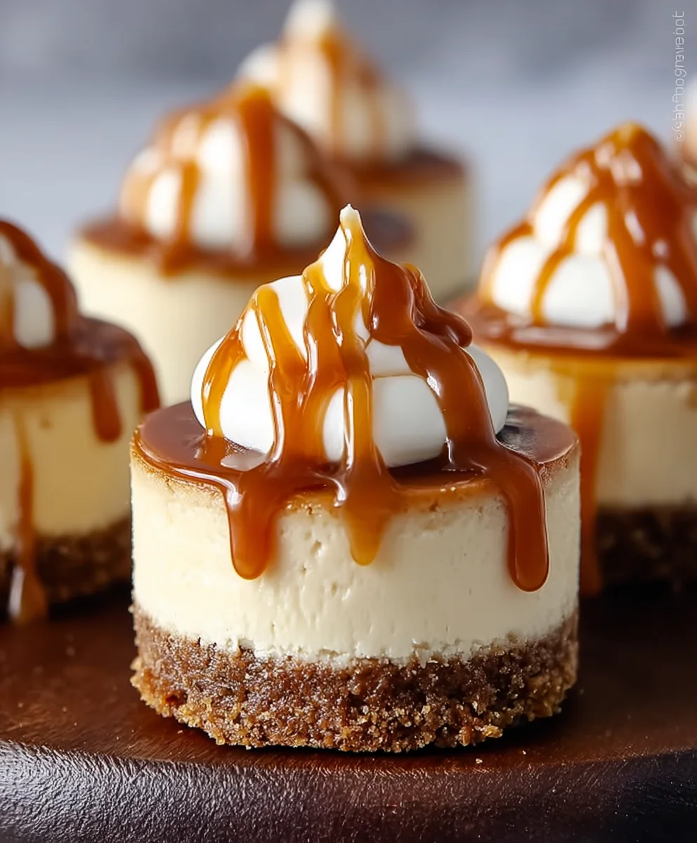 Mini Caramel Cheesecakes-Decadent Bites