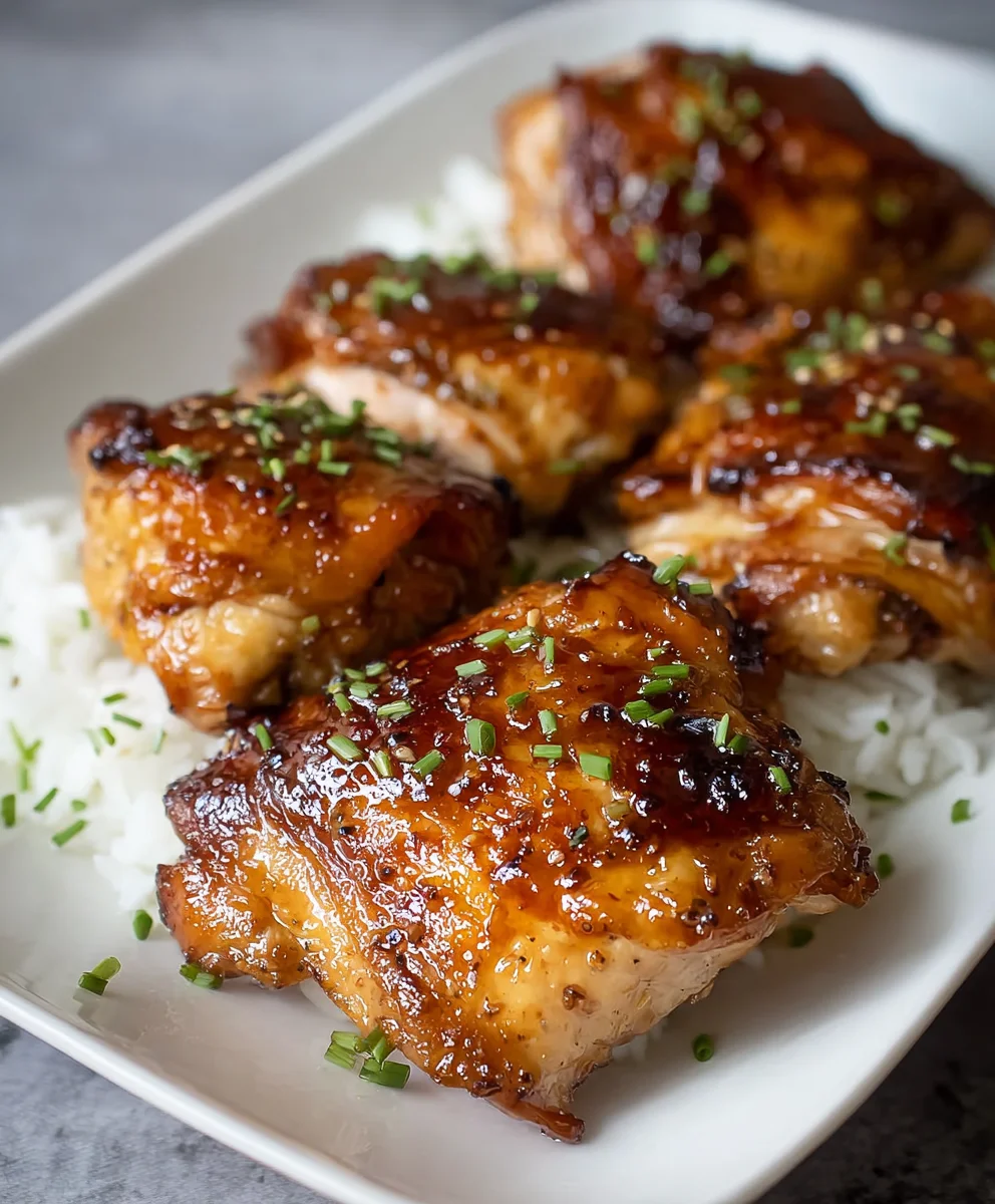 Easy Soy Garlic Chicken Thighs-Flavorful & Simple