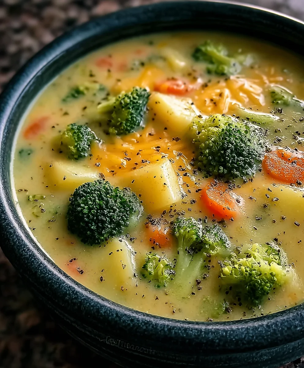 Creamy Broccoli Potato Soup- Easy & Delicious Recipe