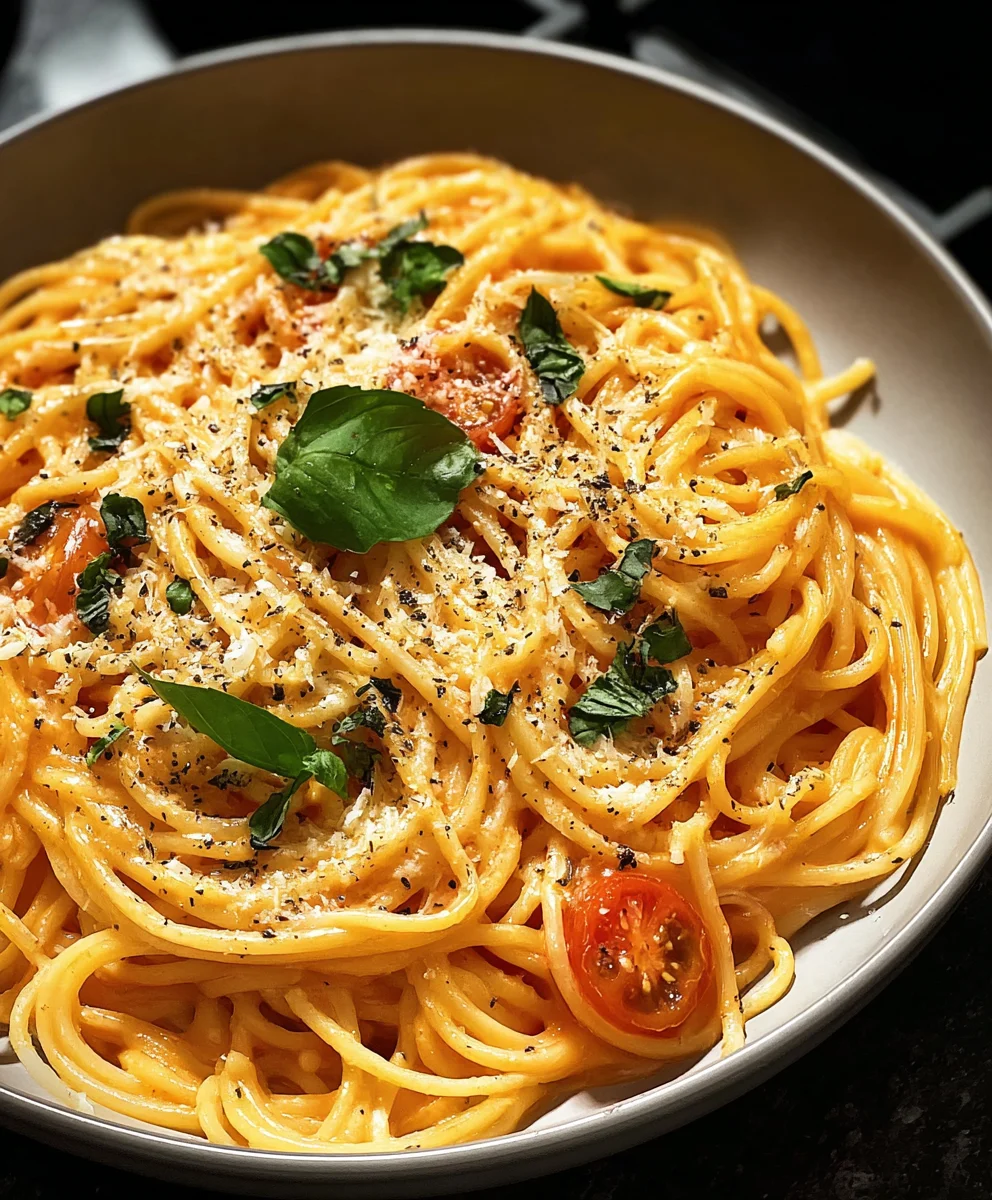 Cheesy Garlic Parmesan Spaghetti Recipe-Easy & Delicious