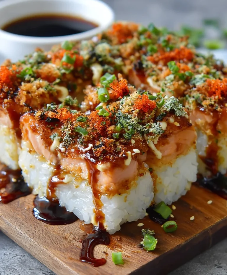 Spicy Salmon Sushi Bake-Easy Delicious Recipe