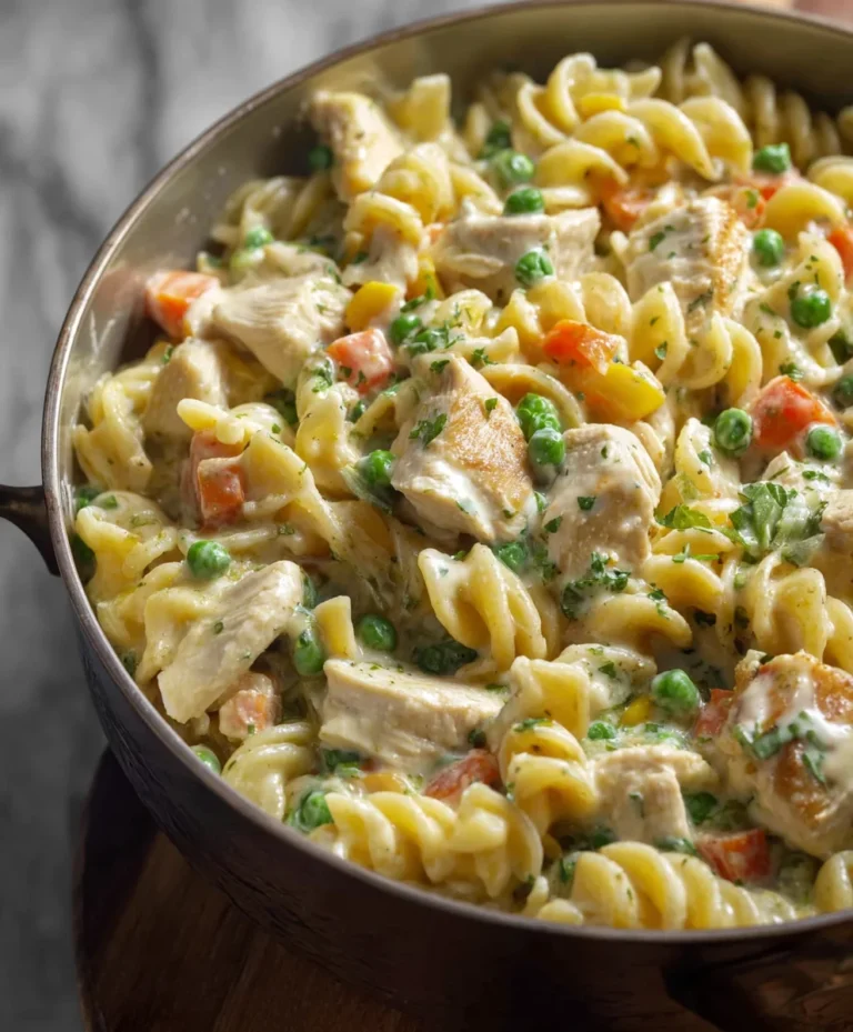 Quick Chicken Pot Pie Pasta – Easy Weeknight Dinner