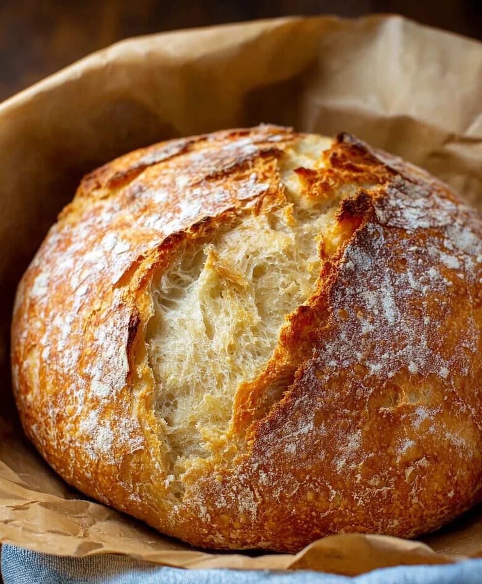Easy No-Knead Bread - Delicious Quick Loaf