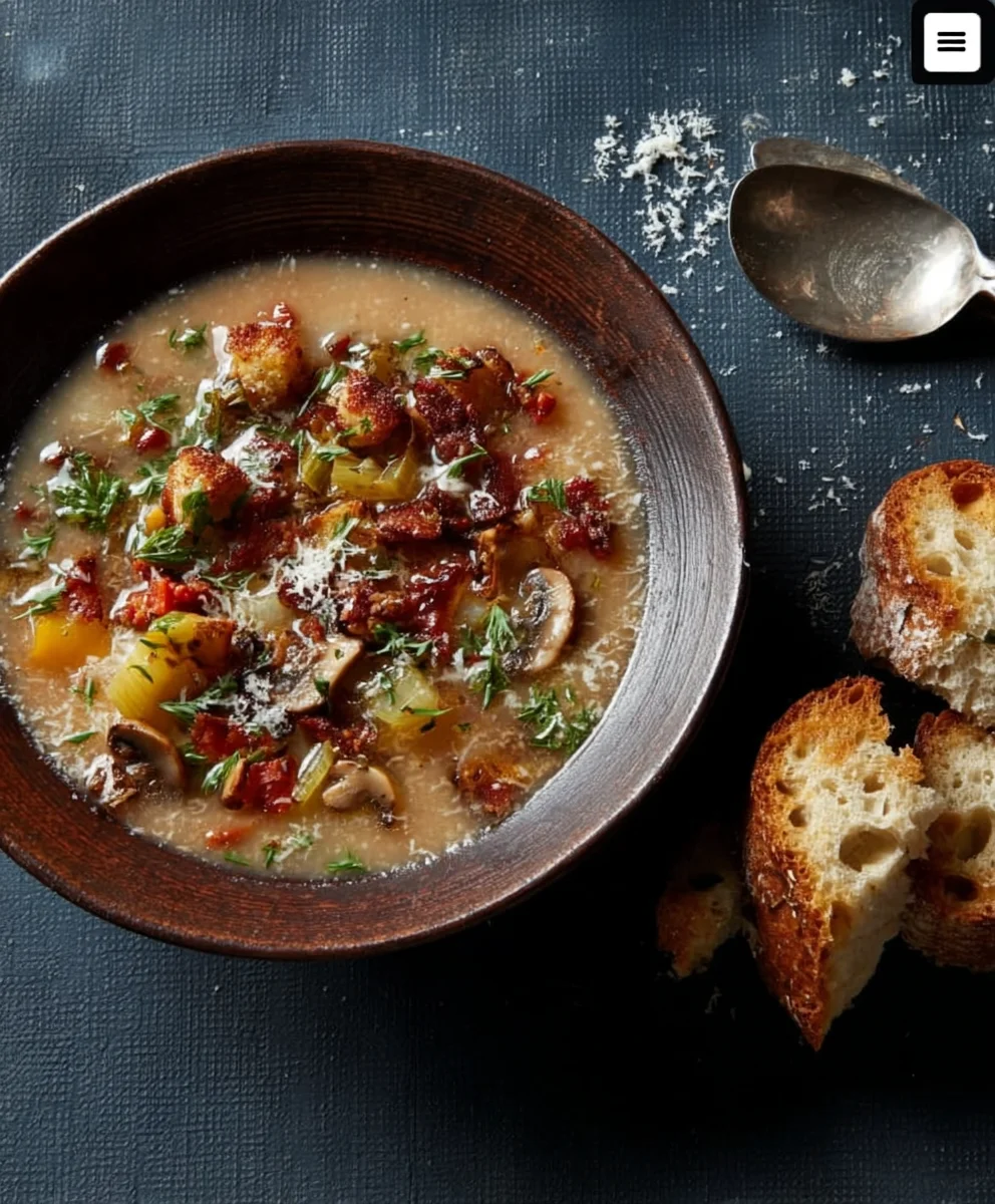 Hearty Beef Broth-Earthy & Creamy Comfort Soup