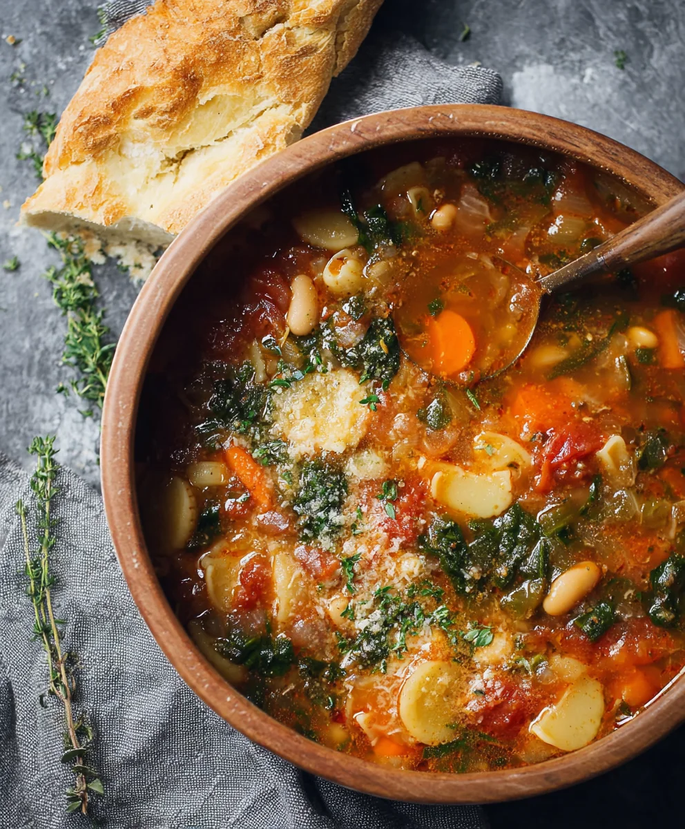 Hearty Beef Winter Minestrone Soup-Comforting & Delicious