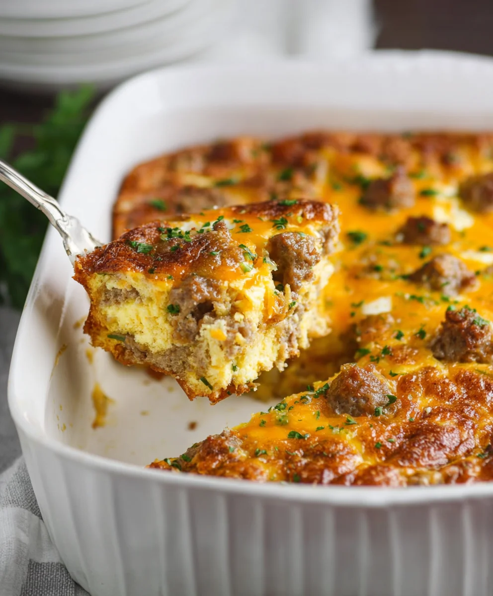 Easy Beef and Egg Casserole-Quick Breakfast Recipe