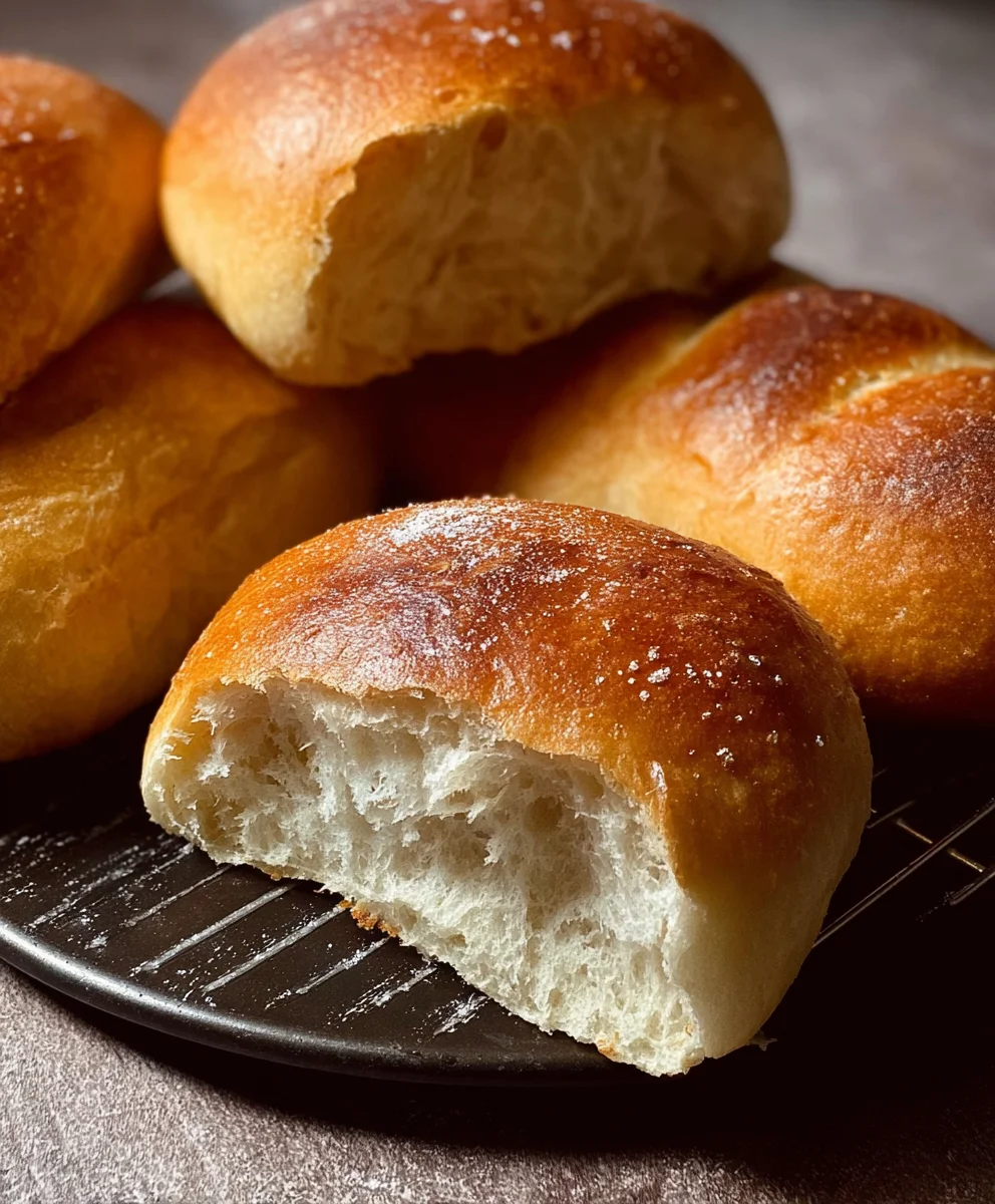 Easy No-Knead Sandwich Rolls - Hour Dough