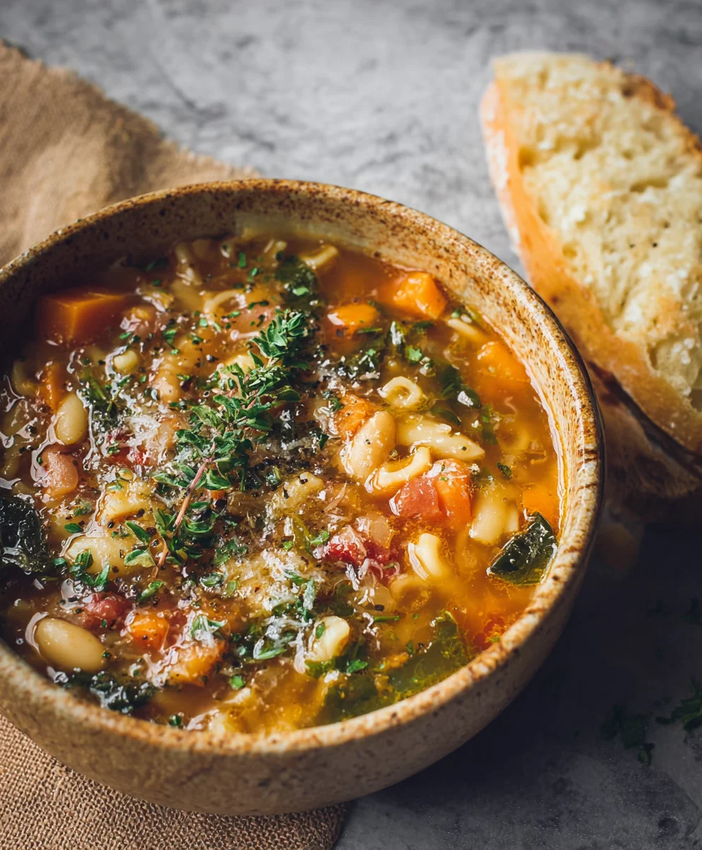 Hearty Beef Winter Minestrone Soup-Comforting & Delicious