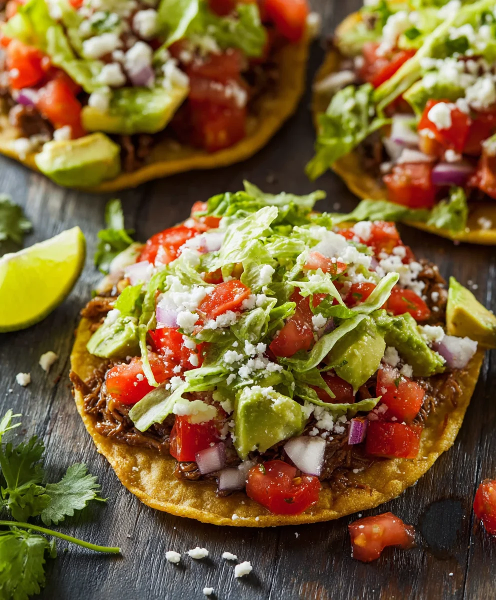 Easy Beef Tostada Recipe-Quick & Delicious Meal