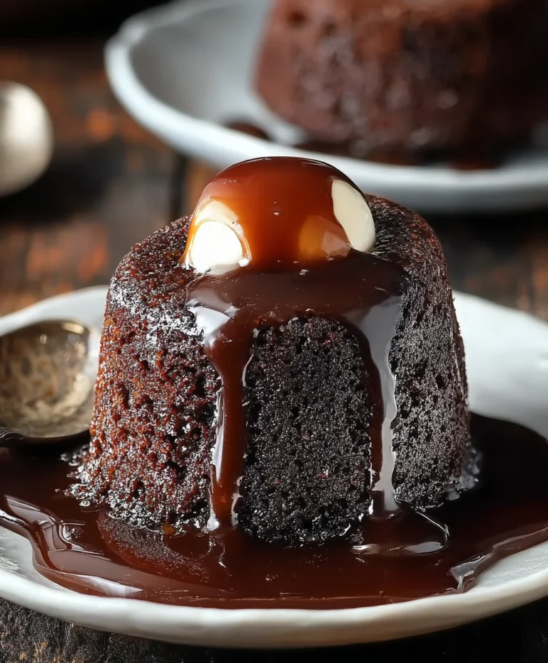 Decadent Chocolate Sticky Toffee Pudding for Two