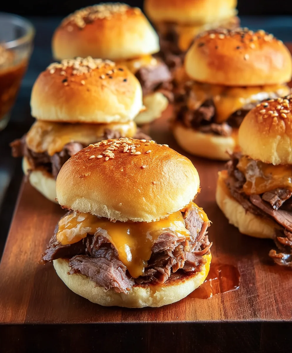 Roast Beef Cheddar Sliders Easy Recipe