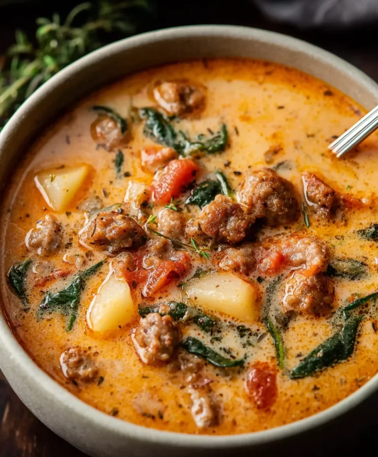Hearty Beef Sausage Soup-Easy Comfort Food