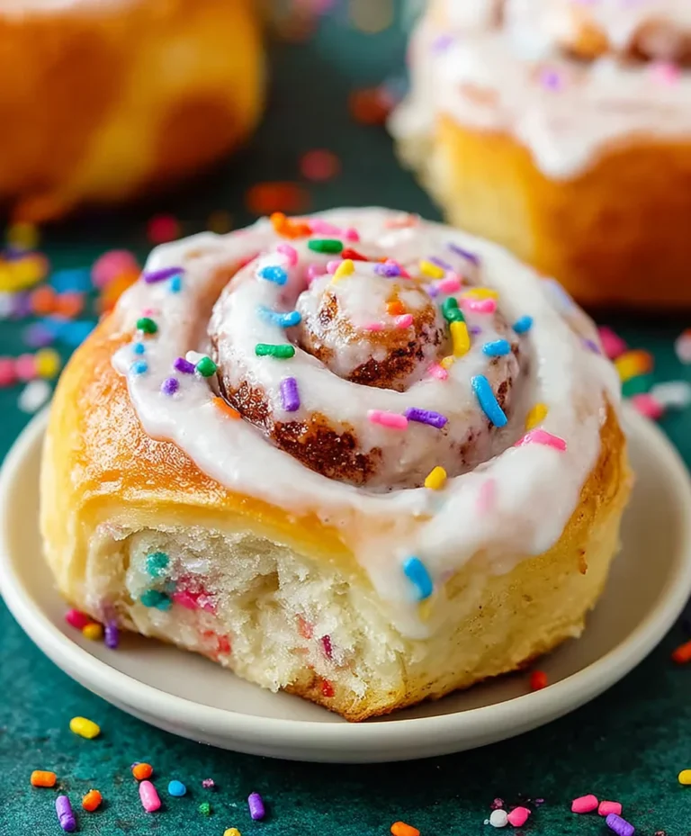 Funfetti Cinnamon Rolls – Easy Rainbow Sprinkles Dessert