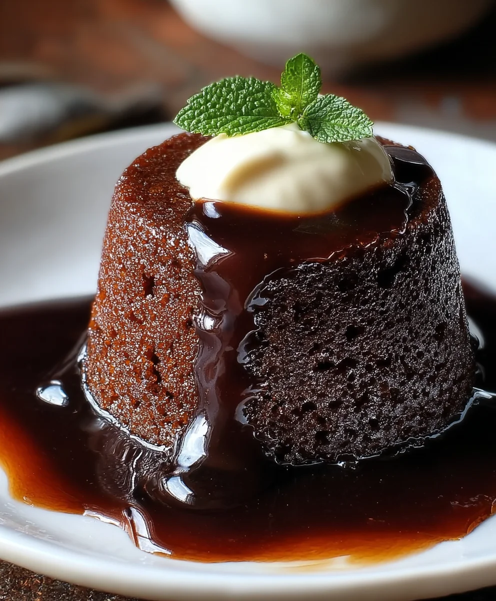 Decadent Chocolate Sticky Toffee Pudding for Two