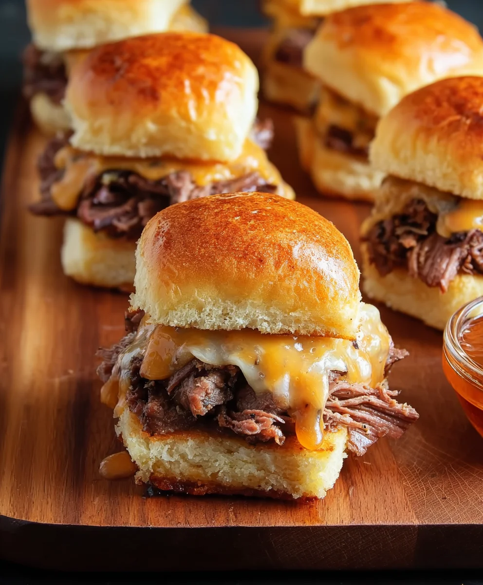 Roast Beef Cheddar Sliders Easy Recipe