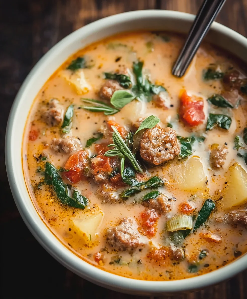 Hearty Beef Sausage Soup-Easy Comfort Food