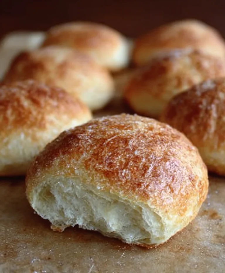 Easy No Knead Crusty Rolls Recipe