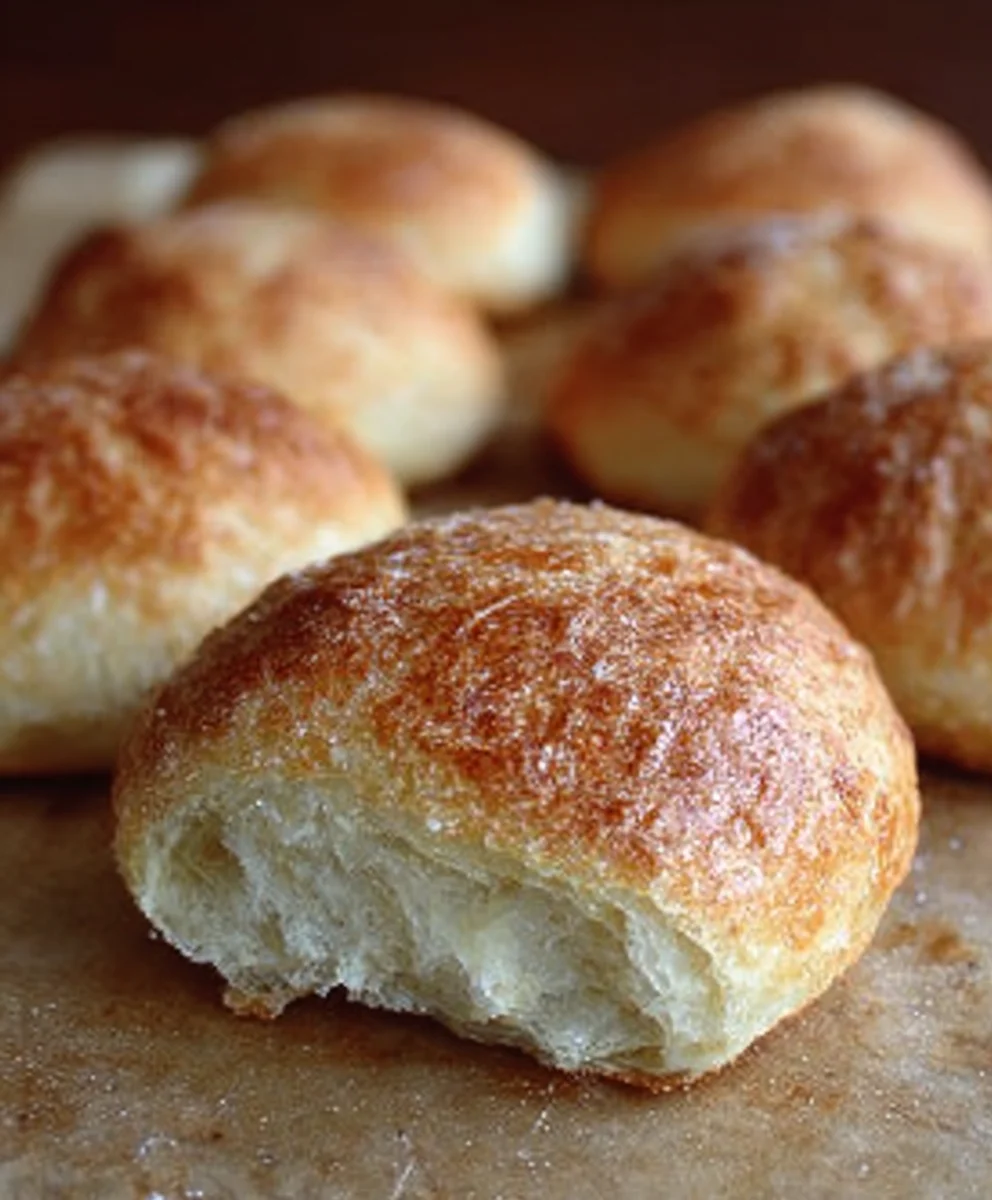 Easy No Knead Crusty Rolls Recipe