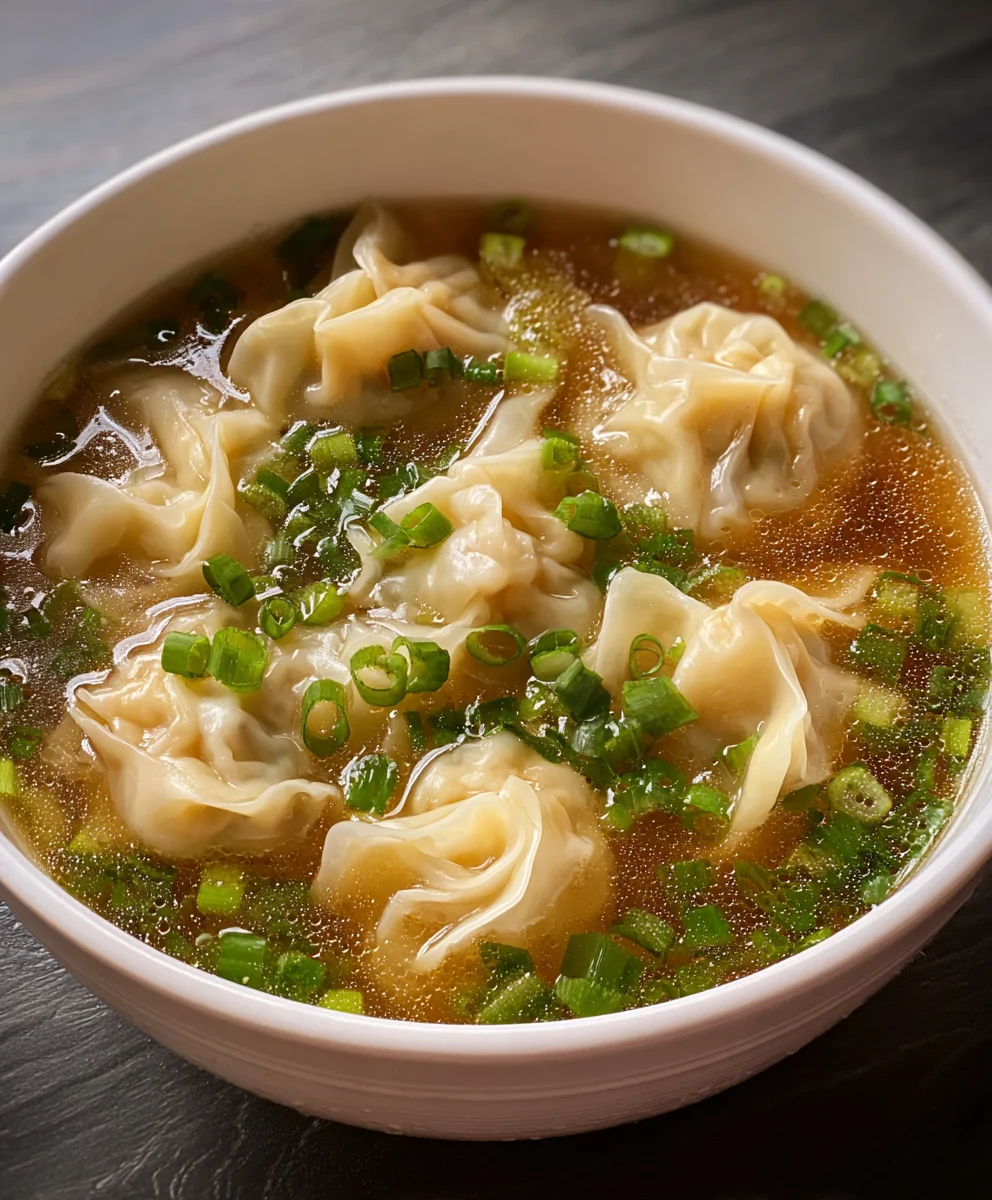 Easy Wonton Soup Recipe- Flavorful Beef Broth