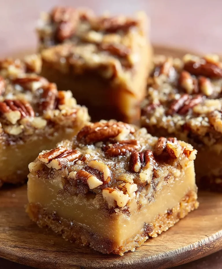 Carolina Pecan Bars-Sweet Chewy Delight