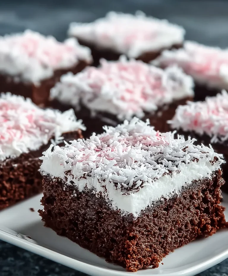 Sno Ball Brownies – Decadent Coconut Cake Brownies