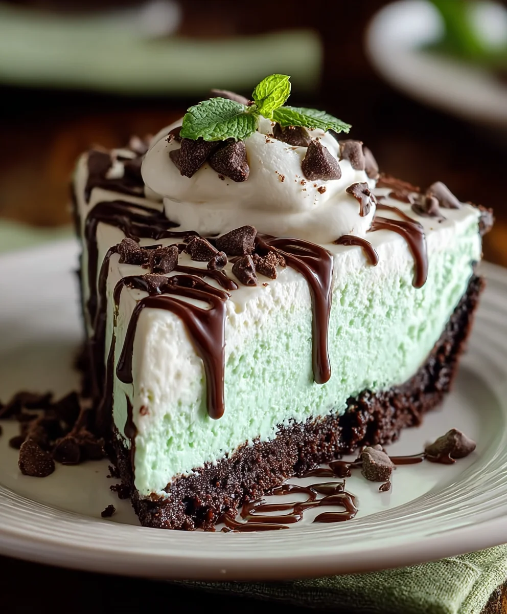 Easy No-Bake Mint Chocolate Chip Cheesecake Recipe