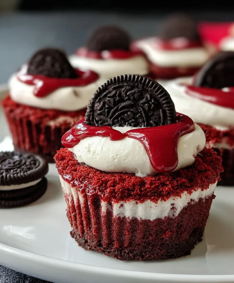 Mini Red Velvet Oreo Cheesecakes-Decadent Dessert