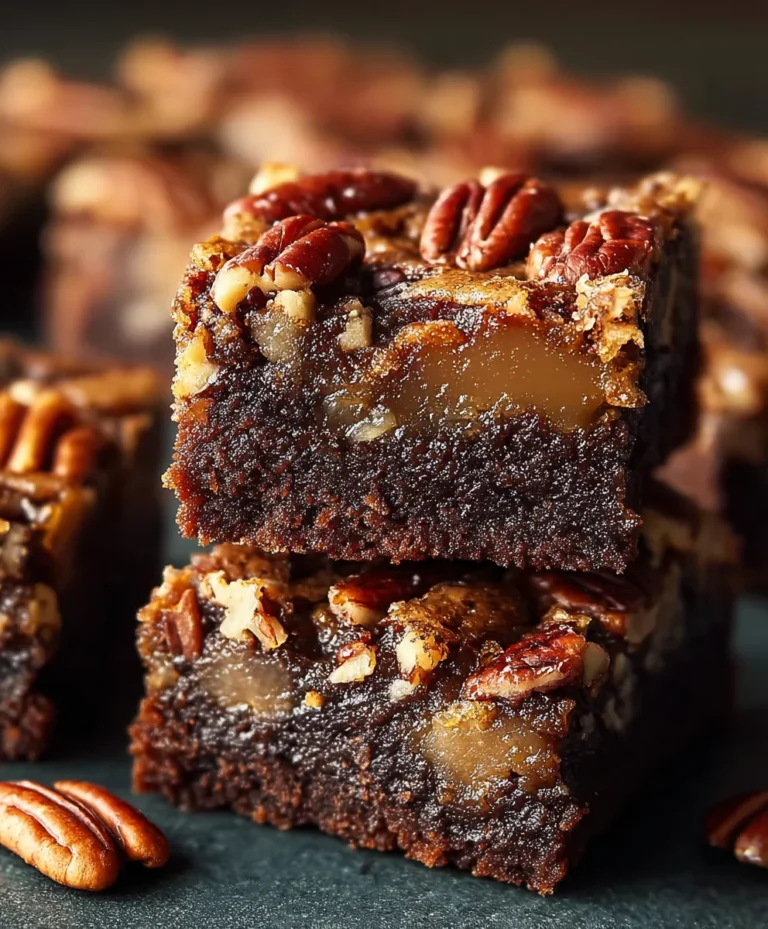 Chewy Pecan Pie Brownies-Easy Dessert Recipe