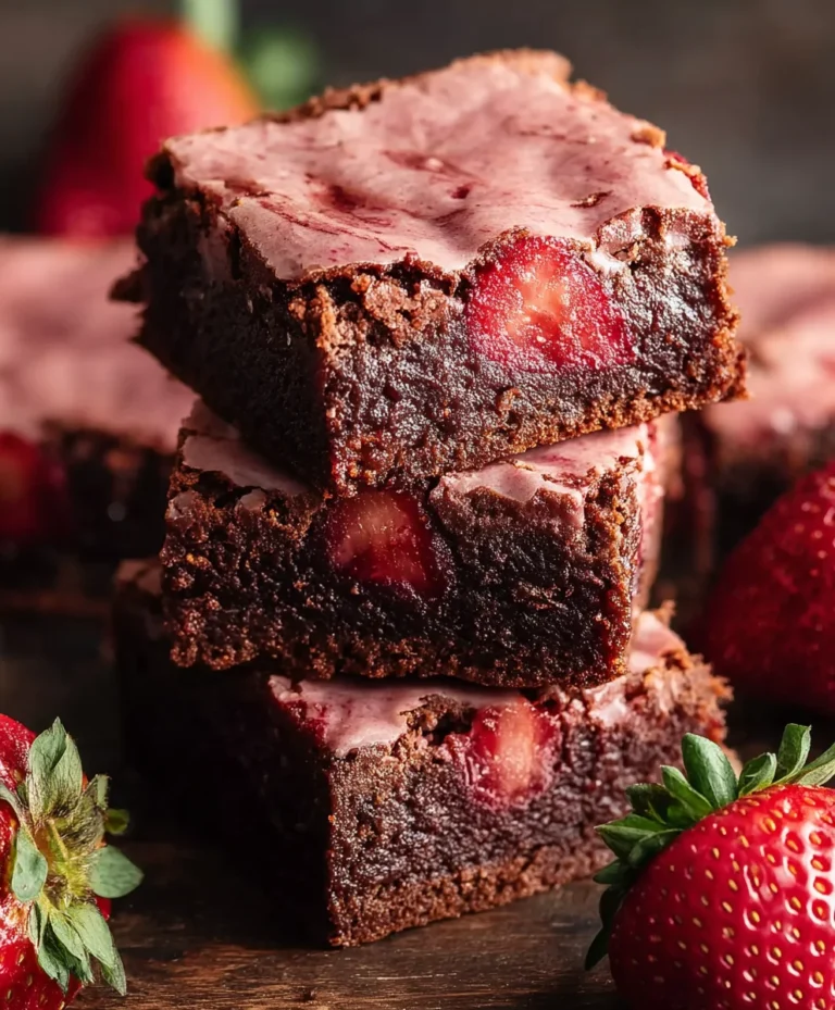 Easy Strawberry Brownies – Delicious Chocolate Fruit Treat
