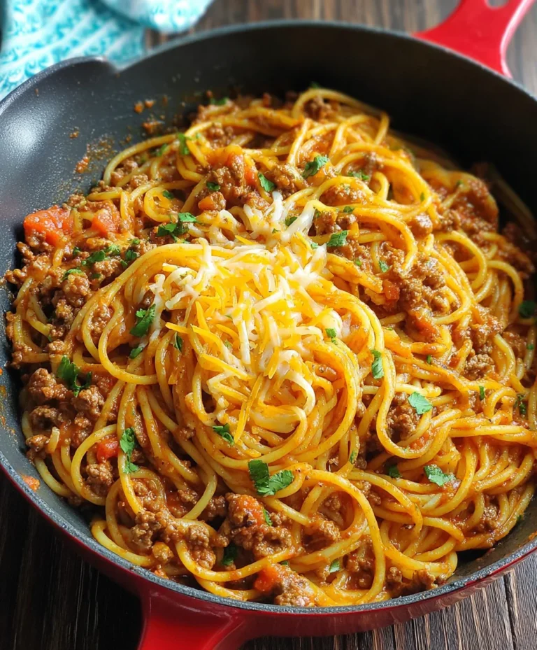 Easy One Pot Taco Spaghetti – Quick Weeknight Dinner