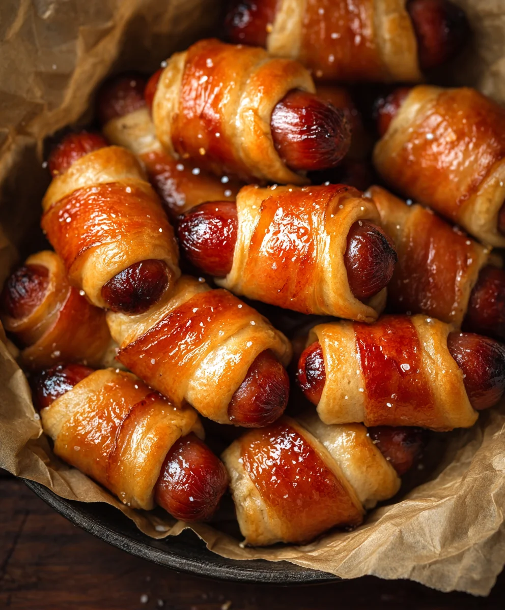 Glazed Beef-Links in Blankets- Easy Appetizer