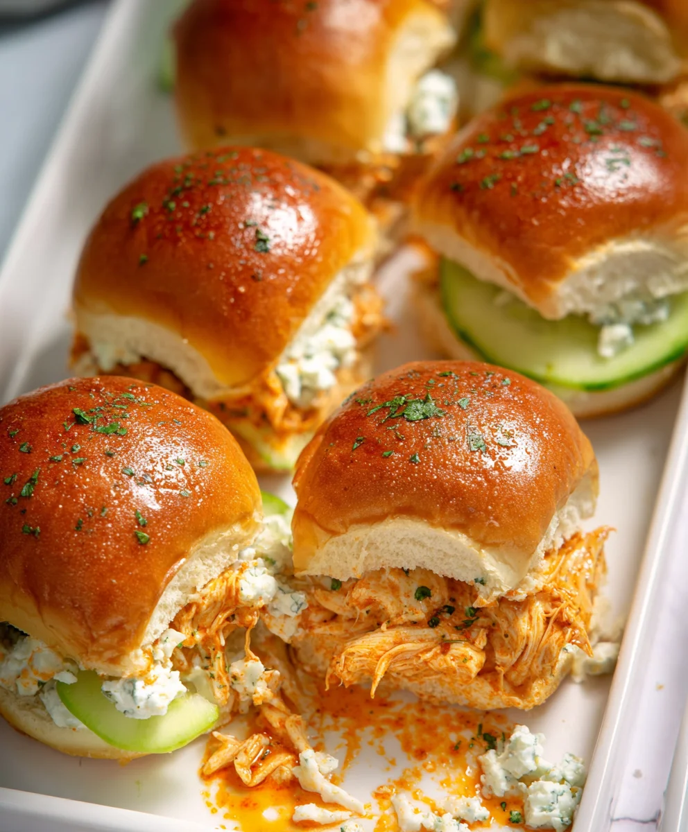 Spicy Buffalo Chicken Sliders-Quick & Flavorful Recipe