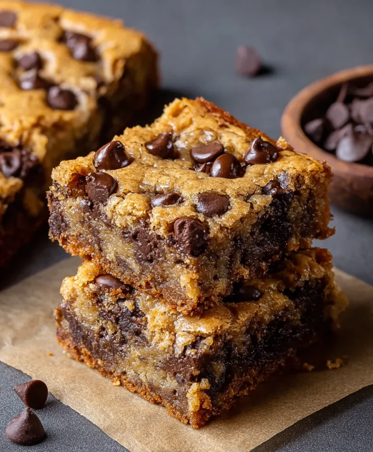 Best Banana Chocolate Chip Cookie Bars Easy Recipe