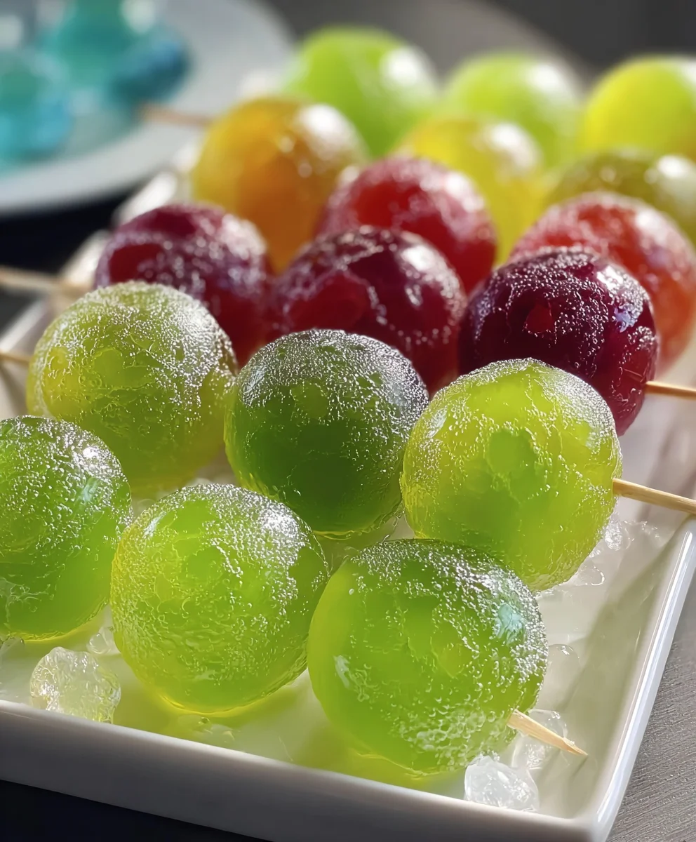 Frozen Candy Grapes Jell-O Recipe- Easy Treat