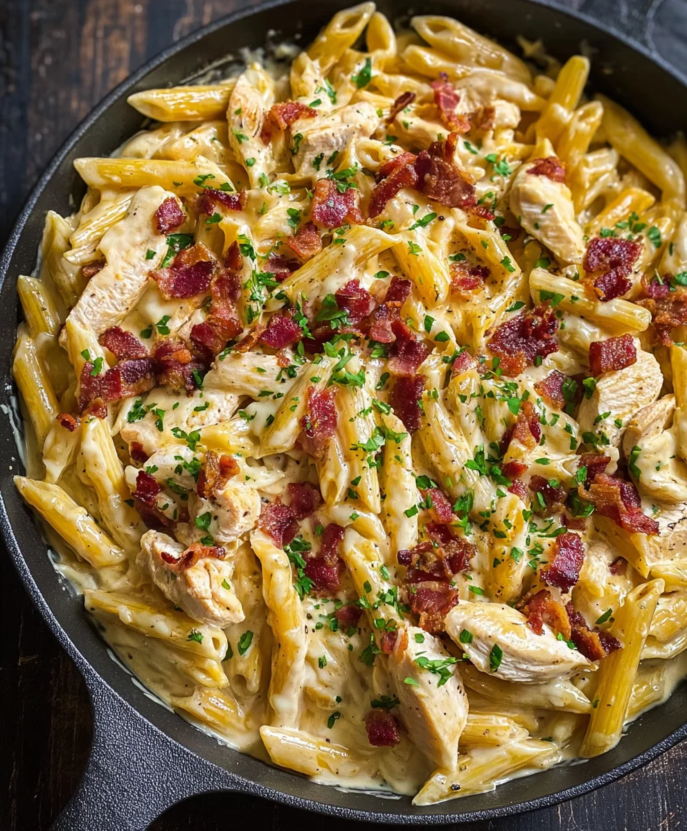 Creamy Ranch Beef Chicken Pasta Easy One-Pan