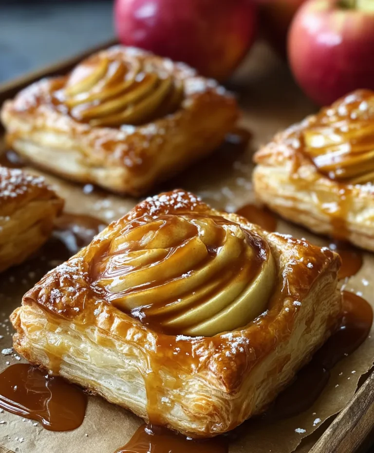 Caramel Apple Puff Pastry Bites-Easy Fall Dessert