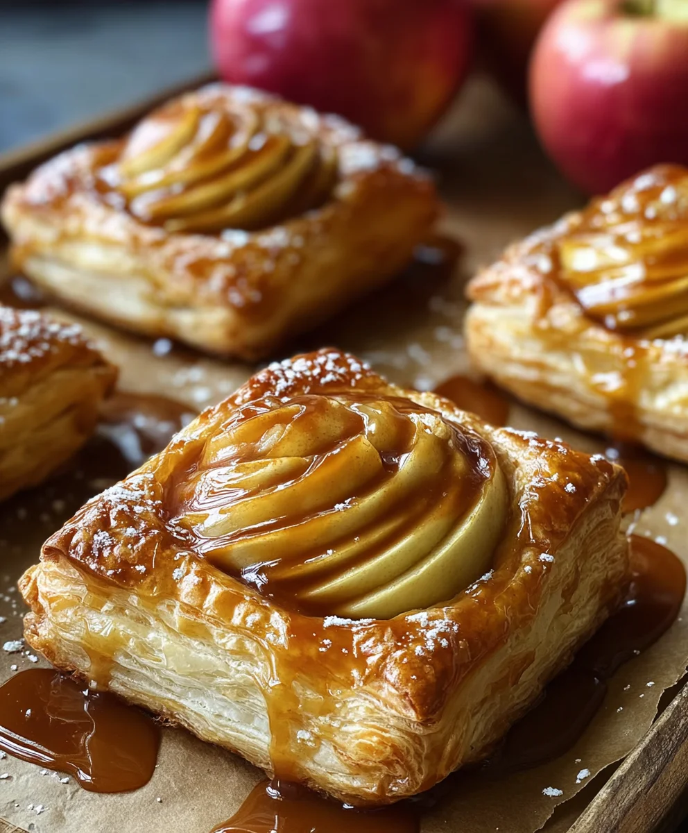 Caramel Apple Puff Pastry Bites-Easy Fall Dessert