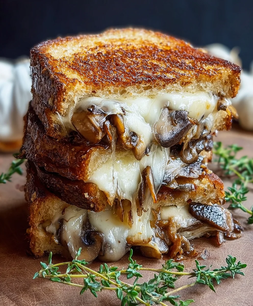 Caramelized Mushroom Grilled Cheese - Ultimate Comfort Food