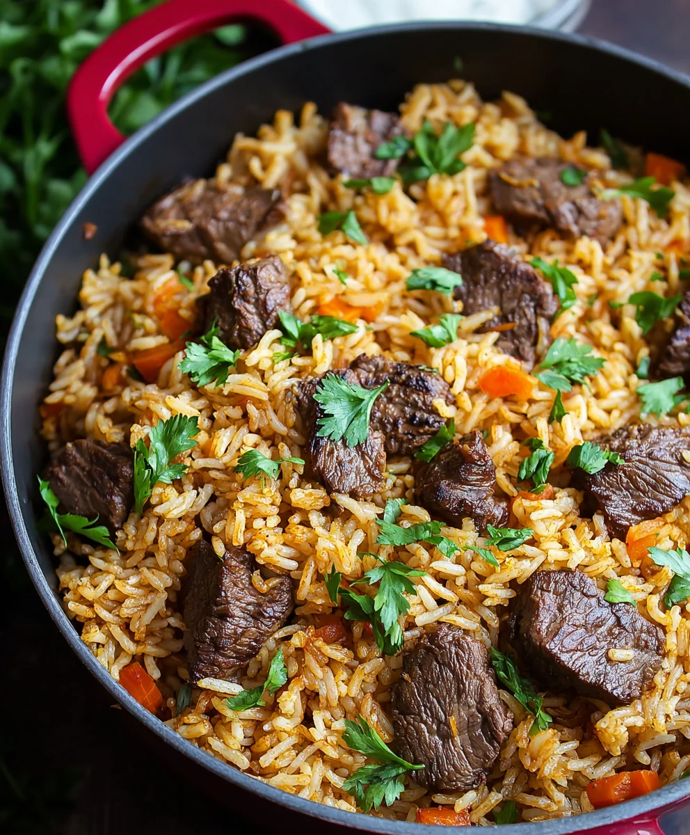 Beef Rice Plov - Flavorful & Easy One-Pot Meal