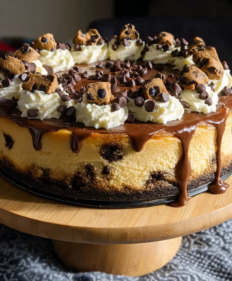 Decadent Chocolate Chip Cookie Cheesecake Recipe