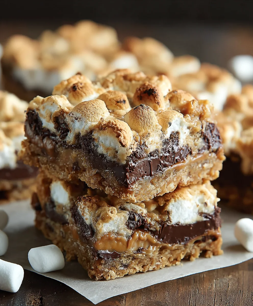 Smores Seven Layer Bars - A Chocolatey Dream