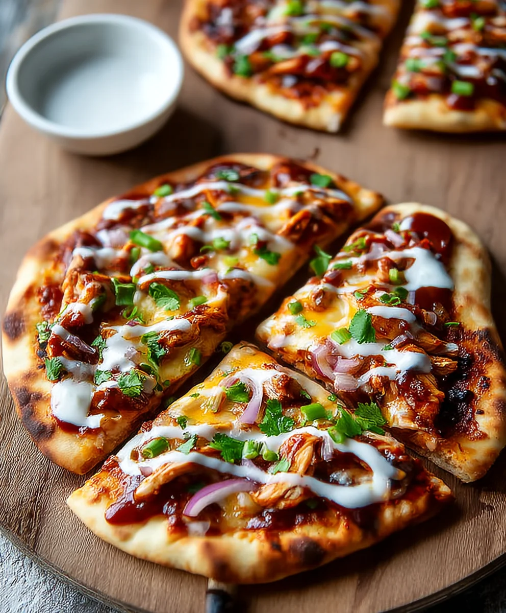 Easy BBQ Beef Naan Pizza - Quick Dinner Idea
