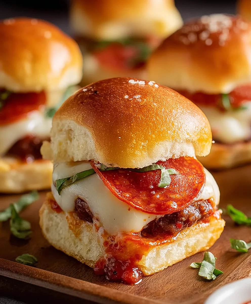 Beef Beef Pepperoni Pizza Sliders - Easy Flavor Packed Bites