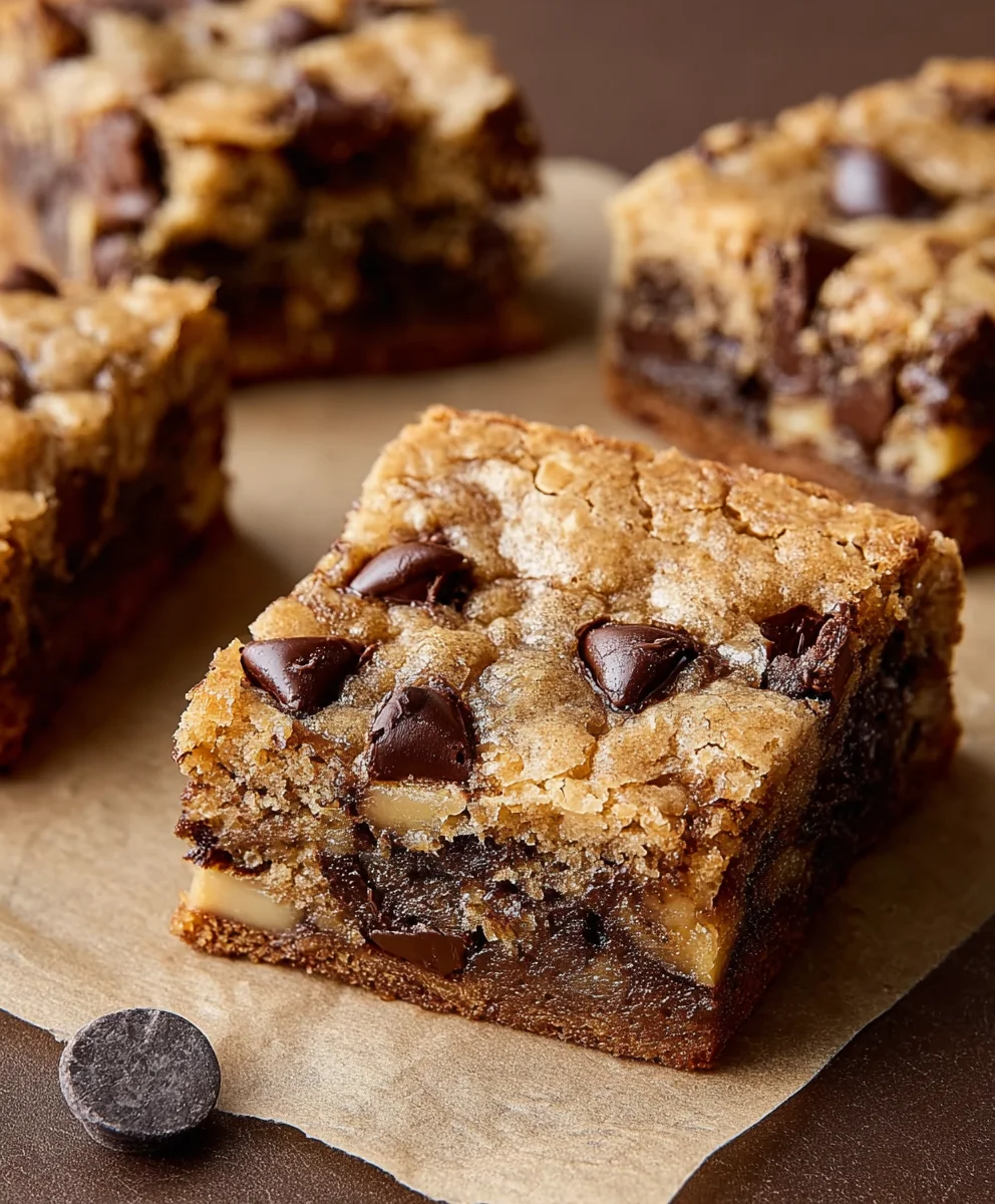 Best Banana Chocolate Chip Cookie Bars Easy Recipe